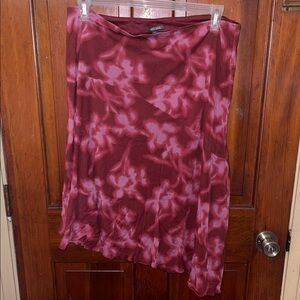 Wild Fable Burgundy and Pink Skirt